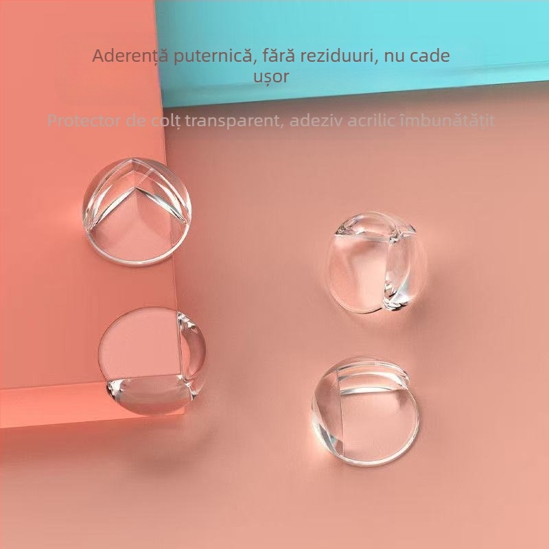 Protecție anti-coliziune pentru colțuri de sticlă pentru copii, colț de masă din silicon anti-coliziune, fereastră transparentă anti-coliziune, colț de masă anti-coliziune, fereastră interioară anti-coliziune