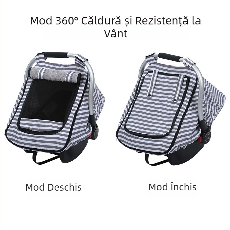 Coș de bebeluși husă pentru coș de bebeluși husă caldă pentru împingere husă pentru scaunul auto pentru copii husă pentru alăptare prosop husă pentru auto pentru bebeluși pânză