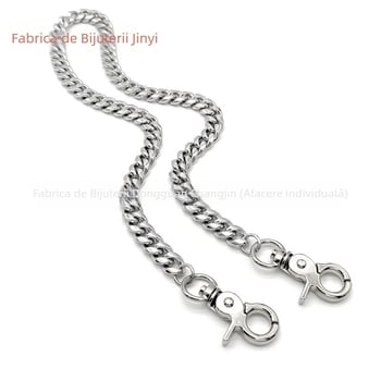 Lanț de șlefuit hip hop, personalitate europeană și americană, lanț de oțel titan, lanț de locomotivă, lanț de pantaloni, lanț de vânt decorat, lanț pentru bărbați, en-gros