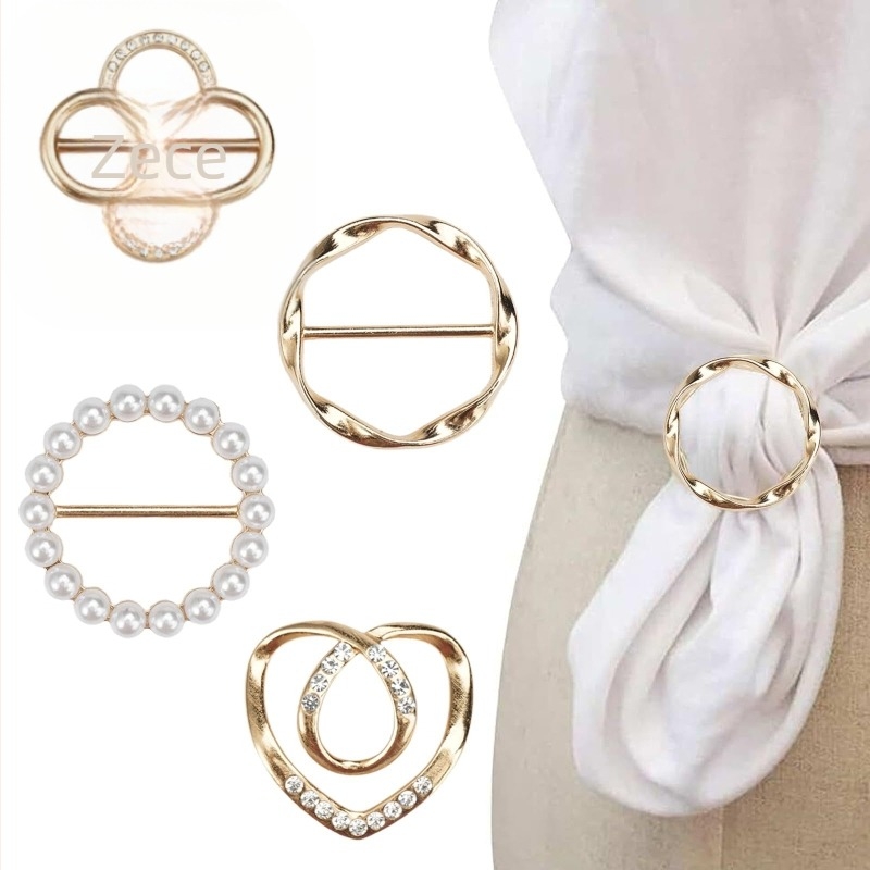 Clemă pentru eșarfă, cataramă pentru curea de haină, cataramă pentru pulover, cataramă japoneză, cataramă metalică la modă pentru eșarfă, cataramă versatilă cu două scopuri, tip streamer