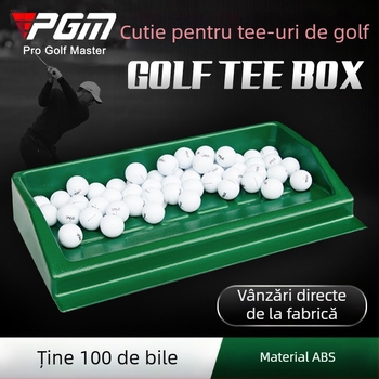Cutie de servire PGM Golf, poate conține 100 de bile, farfurie de servire din plastic de înaltă rezistență, consumabile pentru depozitarea terenului de antrenament