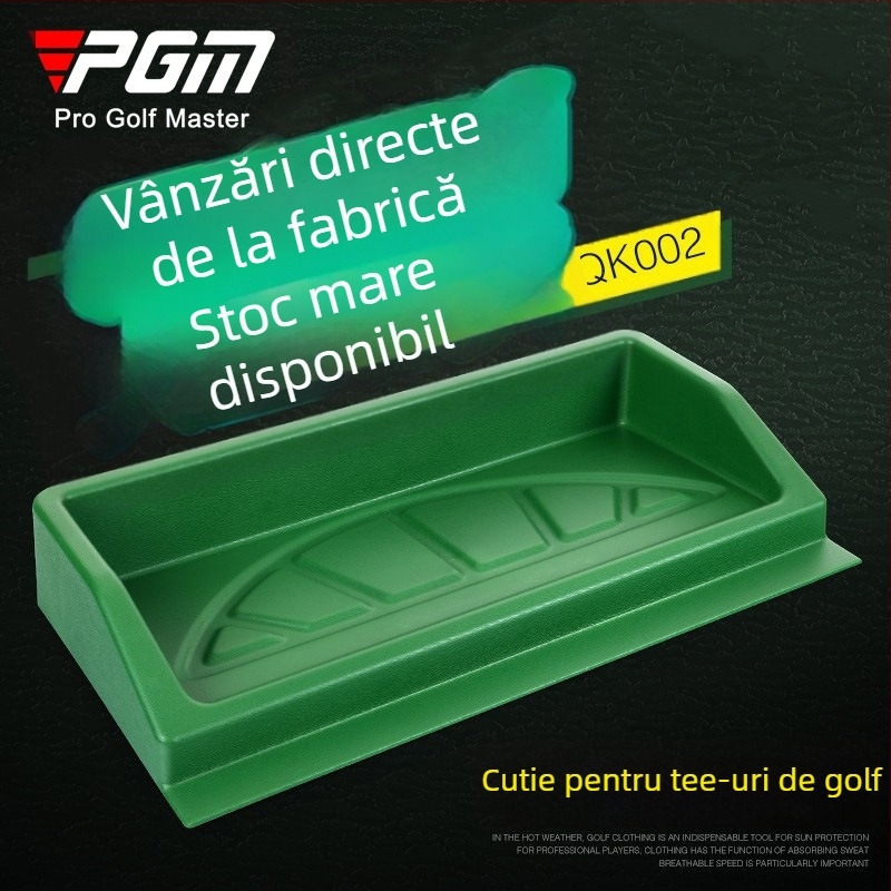 Cutie de servire PGM Golf, poate conține 100 de bile, farfurie de servire din plastic de înaltă rezistență, consumabile pentru depozitarea terenului de antrenament