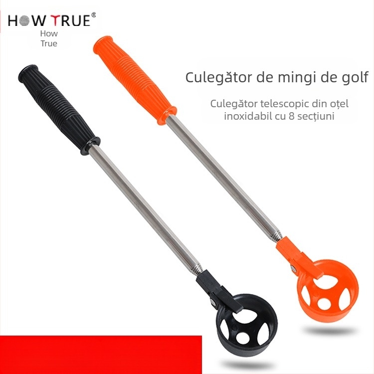 Stâlp de antenă de golf cu 8 secțiuni, din oțel inoxidabil, pentru selector de bile de golf, accesorii de golf