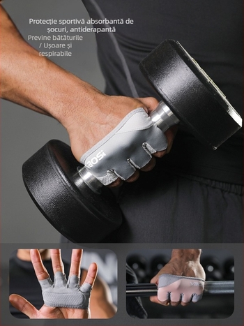 Mănuși Vbosi cu patru degete pentru femei și bărbați, anti-calus, Pilates, yoga aeriană, antiderapante, respirabile, mănuși cu jumătate de deget, en-gros