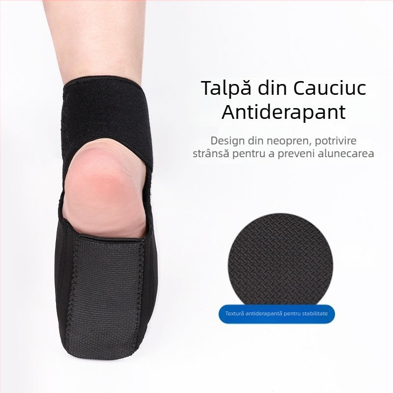 Orteză de gleznă pentru căderea piciorului, întinderea fasciei plantare, orteză fixă pentru gleznă, orteză de antrenament cu suport reglabil segmentat, orteză pentru picior