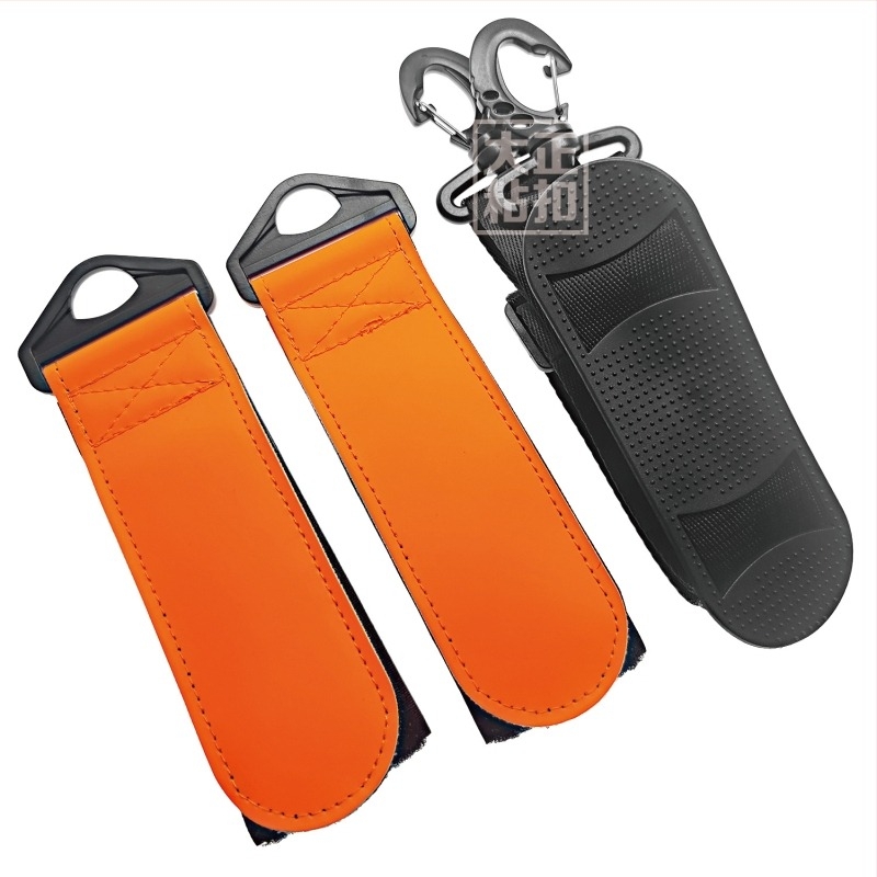 Curea de schi din piele nouă, portabilă, dublă, pentru snowboard, curea fixă, curea de sanie, reglabilă, curea de umăr pentru snowboard