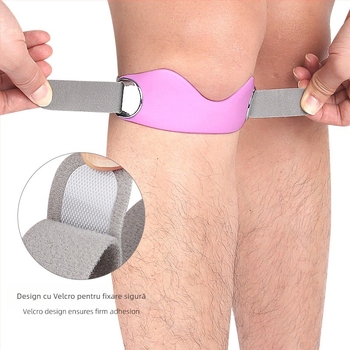 Centură rotuleană reglabilă în două direcții, centură de protecție pentru rotuleană, genunchiere sport, alergare, genunchiere pentru ciclism, badminton, genunchiere de rezistență