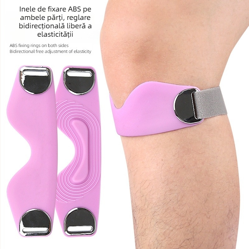 Centură rotuleană reglabilă în două direcții, centură de protecție pentru rotuleană, genunchiere sport, alergare, genunchiere pentru ciclism, badminton, genunchiere de rezistență