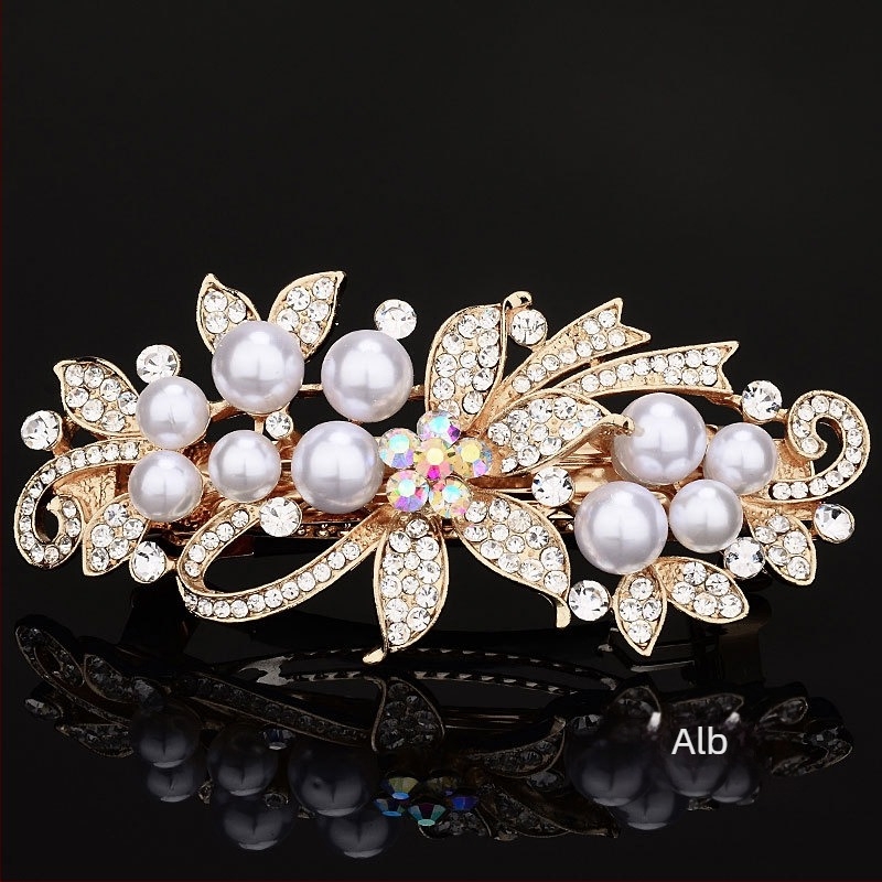 Agrafe de păr cu stras pentru femei, spatele capului, părul mamei, accesorii de păr, mare la modă, cu primăvară, clipuri de păr, accesorii de păr cu perle, clipuri de top, clipuri orizontale