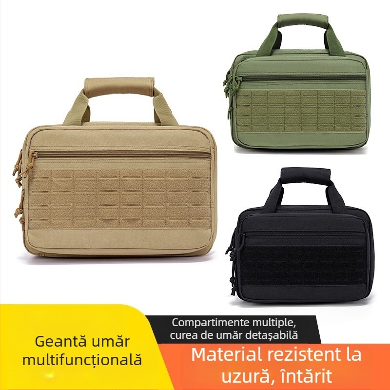 Geantă de mână multifuncțională impermeabilă în aer liber, geantă de mână militară, sport casual, geantă crossbody, geantă de depozitare, geantă tactică pentru pistol