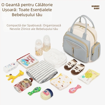 Geantă multifuncțională pentru mămici 2025, rucsac nou de mare capacitate, poate fi purtat cross-body, geantă pentru bebeluși, geantă pentru mamă și bebeluș