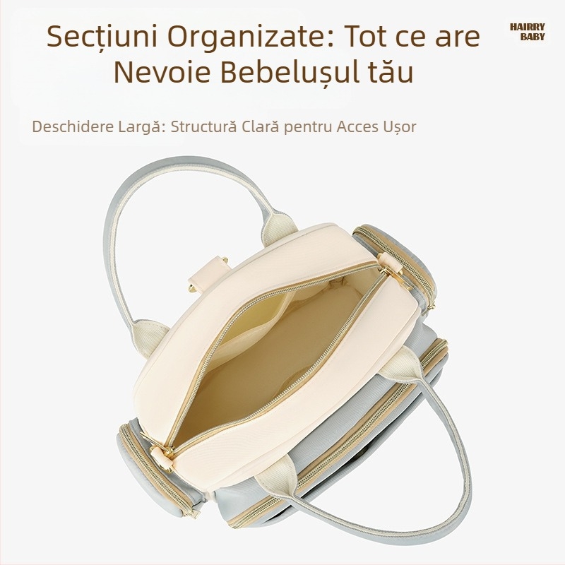 Geantă multifuncțională pentru mămici 2025, rucsac nou de mare capacitate, poate fi purtat cross-body, geantă pentru bebeluși, geantă pentru mamă și bebeluș