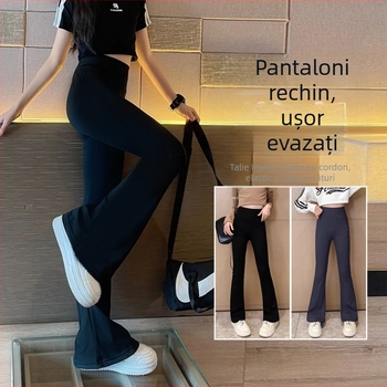 Primăvara și toamna, pantaloni largi pentru fete, model rechin, pantaloni evazați la modă pentru băieți mari, cu fețe la modă, cu mâneci scurte