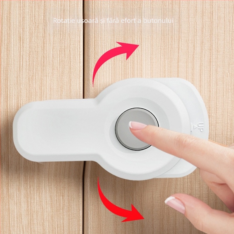 Încuietoare de siguranță pentru ușă și fereastră cuptor cu microunde, sertar dulap, cataramă anti-deschidere, fără perforare, copii, încuietoare de protecție fixă pentru bebeluși