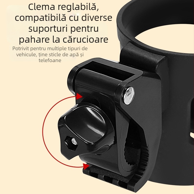 Suport pentru sticle de apă pentru cărucior pentru copii, suport pentru telefon mobil, accesorii auto pentru copii, suport pentru bicicletă cu eliberare rapidă, suport pentru pahar de apă