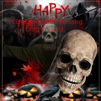 Mască de clovn ruptă cu craniu, fantomă, cavaler Jack, Halloween, gură de groază, accesoriu de pălărie mobil, vânzări directe din fabrică