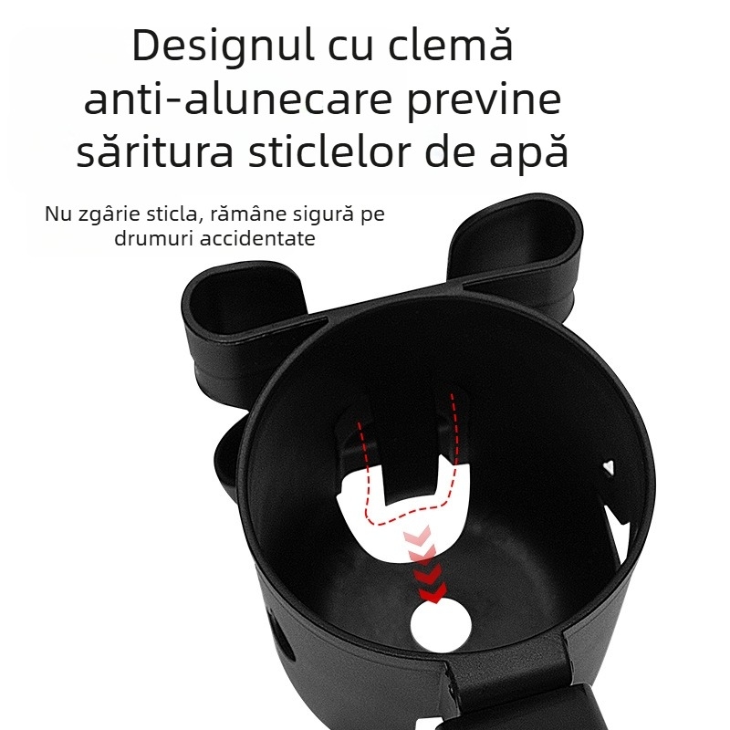 Suport universal pentru pahar pentru cărucior pentru bebeluși, două în unu, pentru bicicletă, suport pentru pahar din plastic, suport pentru telefon mobil, suport pentru pahar pentru cărucior, suport pentru sticlă