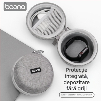 Protecție pentru depozitarea cablului de date Apple Watch, carcasă rigidă EVA rezistentă la praf, rezistentă la șocuri și compresie