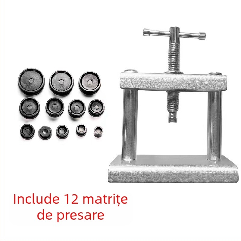Instrumente de reparare a ceasurilor, suport simplu de fier pentru desktop, capac mecanic cu cuarț, capac spate, baterie, instrument de înlocuire