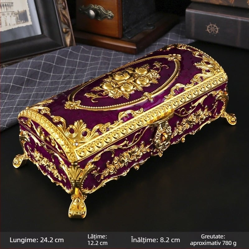 Stil european rafinat cutie de bijuterii mobilier de înaltă calitate cutie de depozitare vintage cutie de bijuterii clasică cutie de bijuterii creative de lux