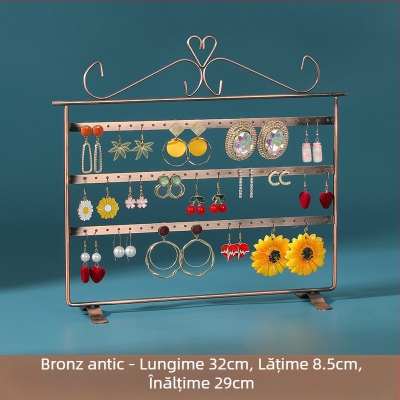 Cercei Display Rack Metal Bijuterii Rack Mare Capacitate Ureche Nail Rack Ureche Clip Bijuterii Depozitare Rack Display Rack Stand Recuzită