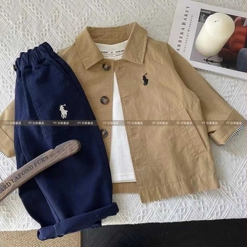 Jachetă Windbreaker pentru copii, culoare pură, primăvară și toamnă 2024, stil nou, lungime medie, Windbreaker, jachetă pentru bebeluși, la modă, pentru băieți și fete