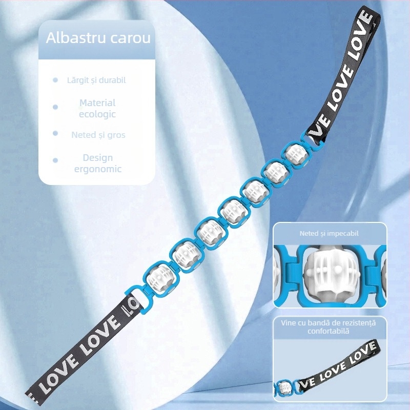 Masaj cu alunecare de spate, masaj cu rolă detașabilă multifuncțională pentru dragarea meridianelor, umăr deschis, spate deschis, rolă manuală