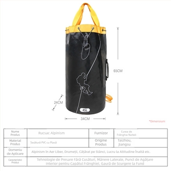Geantă de depozitare cu frânghie pentru sporturi în aer liber, vânzare fierbinte, transfrontalieră, geantă de alpinism, geantă de alpinism, geantă de umăr pliabilă, rucsac de râu