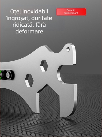 Cheie multifuncțională pentru baie, artefact pentru instalare duș, valvă de amestecare, nivel de duș, unelte speciale pentru instalatori
