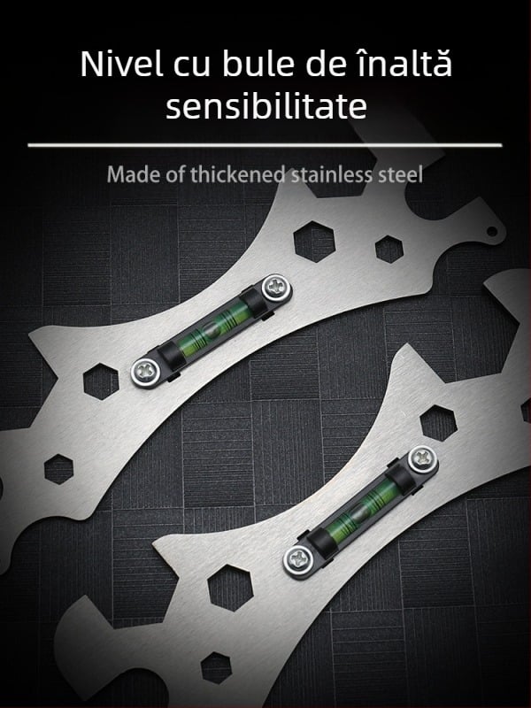 Cheie multifuncțională pentru baie, artefact pentru instalare duș, valvă de amestecare, nivel de duș, unelte speciale pentru instalatori