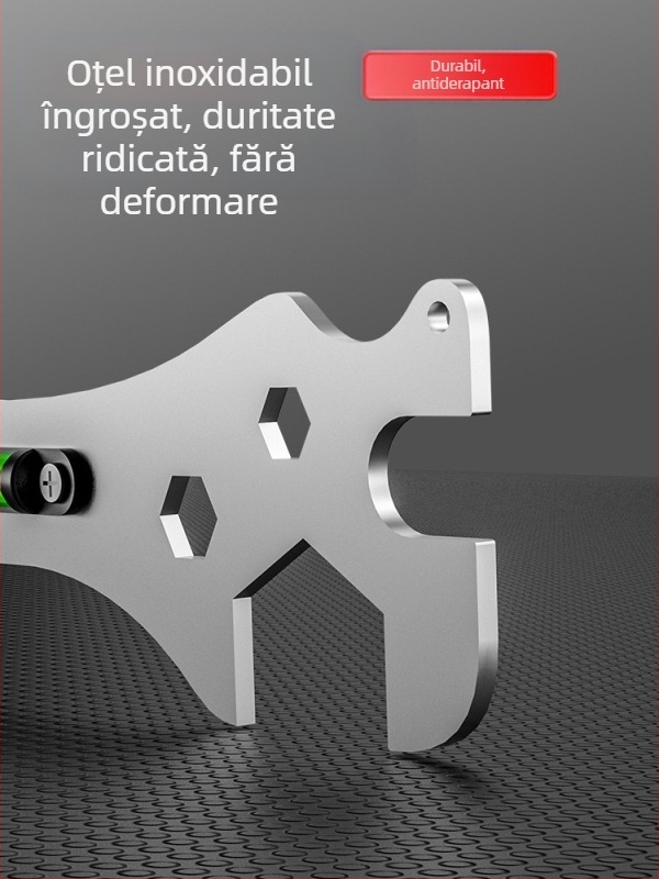 Cheie multifuncțională pentru baie, artefact pentru instalare duș, valvă de amestecare, nivel de duș, unelte speciale pentru instalatori