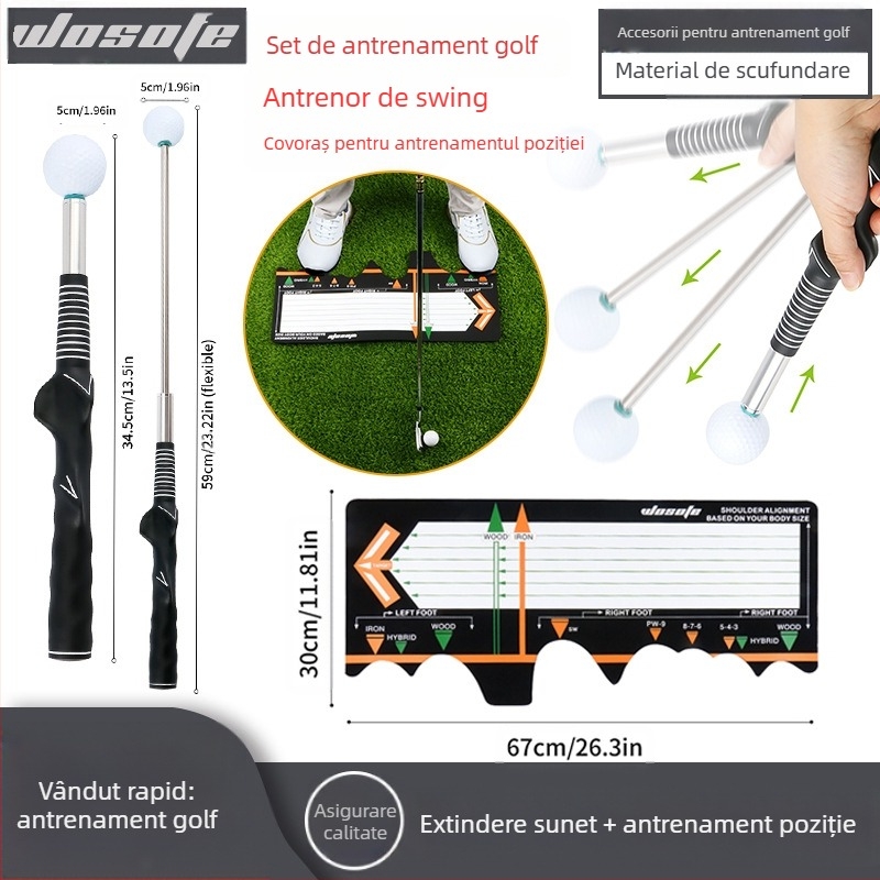 Produse combinate pentru antrenament de GOLF TRAINER sunet de leagăn TRAINER corector de postură în picioare
