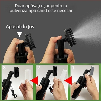 Perie de pulverizare cu apă pentru golf, tip presă, perie de curățare cu pulverizare cu apă, perie cu cap sferic, accesorii de golf opționale multicolore