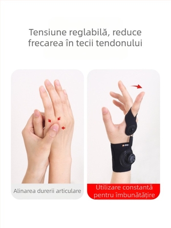 Orteză rotativă pentru degetul mare, teacă de tendon, fixator pentru deget, îndoire interioară, cataramă ortopedică pentru deget, manșon protector pentru articulația degetului