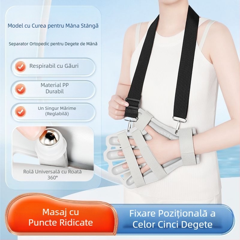 Orteză medicală pentru antrenamentul degetelor divizate, orteză pentru accident vascular cerebral, hemiplegie, suport pentru reabilitare, protector de reabilitare fixă cu deget, en-gros