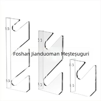 1 pereche de suporturi de afișare acrilice pentru skateboard-uri, montate pe perete, suport orizontal pentru depozitare pe perete, suport pentru longboard și punte