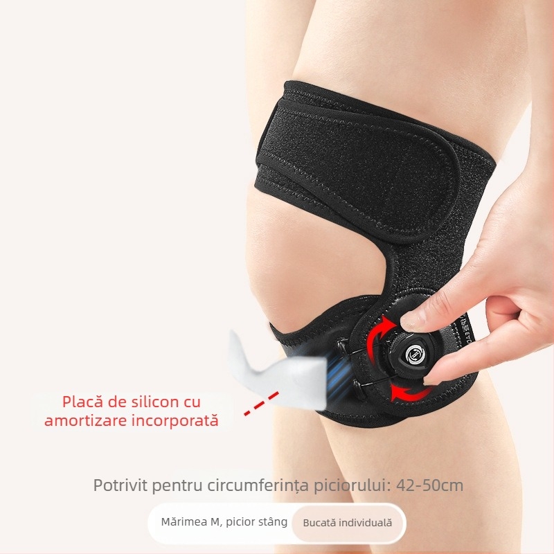 Centură de stabilizare a rotulei din silicon, protecție pentru genunchi pentru bărbați, coardă de sărit, alergare, accidentare, protecție specială confortabilă pentru femei