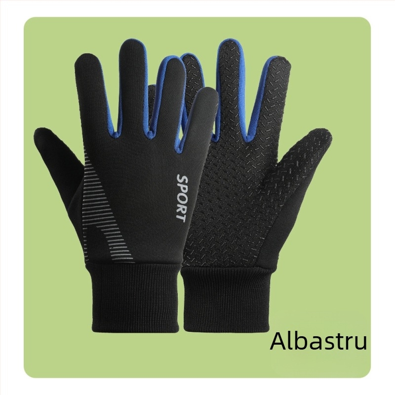 Mănuși pentru copii, mănuși de ciclism rezistente la vânt, schi, zăpadă, impermeabile, căptușite cu fleece, antiderapante, de iarnă, pentru băieți, calde, pentru ciclism