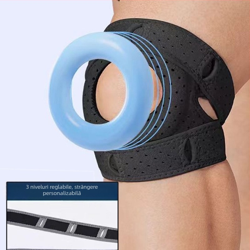 Protecție pentru genunchi, bandaj rotulian, protecție pentru genunchi, coardă de sărit, protecție pentru rotulian, reglabil pentru genunchi