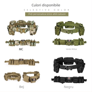 Set de centuri tactice Artexmolle, combinație multifuncțională, etanșare pentru talie, nailon, detașabil și reglabil, stil tactic