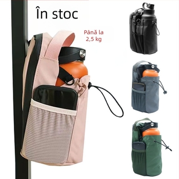 Set de sticle de apă magnetice pentru fitness, set de pahare de apă de mare capacitate, geantă sport portabilă crossbody