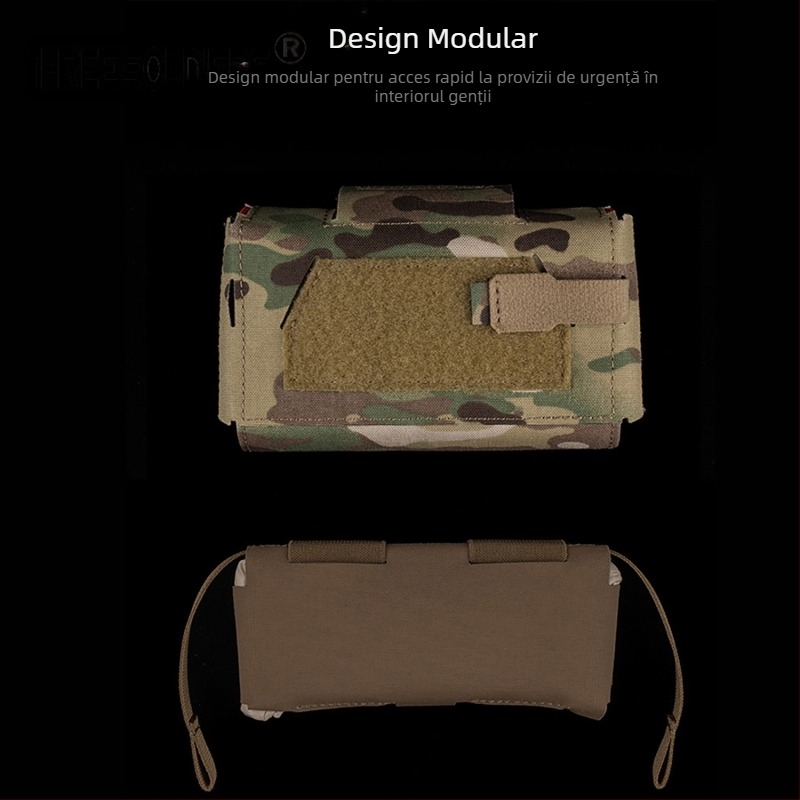 Vestă tactică Molle, cu centură, echipată cu geantă medicală mică V3, portabilă, cu eliberare rapidă, split