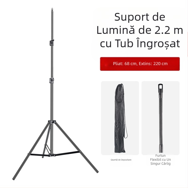 Lampă de camping în aer liber, suport de aluminiu din aliaj, pliabil, reglabil, portabil, pentru camping, cârlig, cuier, suport mobil pentru camping