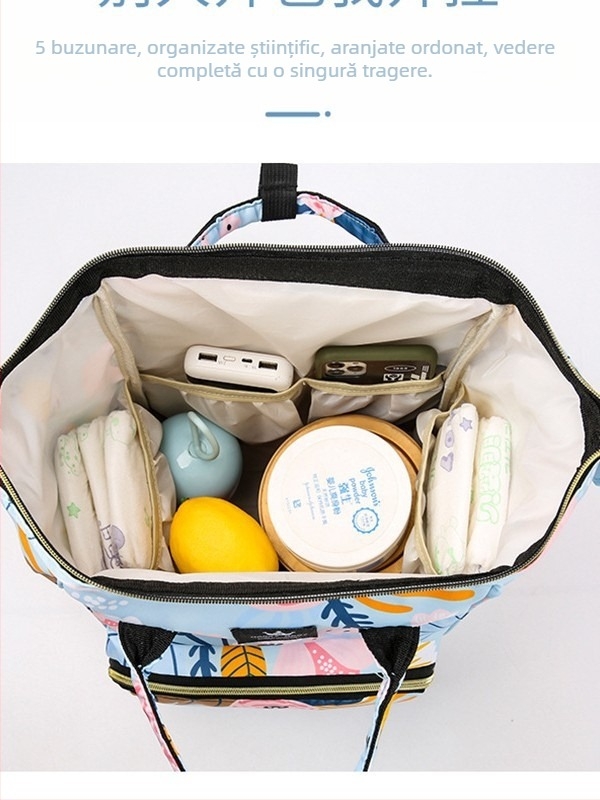 En-gros, geantă pentru mămici, rucsac clasic pentru bebeluși, cu toate asortațiile, capacitate mare, rucsac multifuncțional convenabil pentru femei