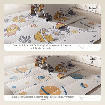 Saltea de târâre pentru bebeluși, saltea din spumă îngroșată, material sigur, fără miros, rezistentă la ulei, anti-murdărire, ușor de curățat, pliabilă și depozitat