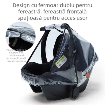 Furnizare directă din fabrică EVA pentru coș de siguranță pentru bebeluși, husă de ploaie, husă pentru scaunul bebelușului, husă de praf pentru cărucior pentru bebeluși, scut antivânt din PVC