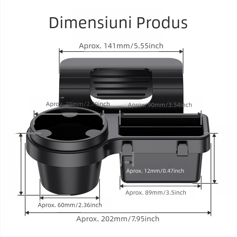 Mașină multifuncțională telefon mobil depozitare cutie cheie auto depozitare mașina fereastră ușă resturi apă pahar suport auto fereastra depozitare rack