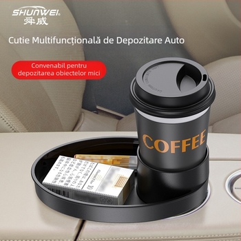 Suport multifuncțional pentru pahare de apă pentru mașină, suport de depozitare dublu strat, suport pentru pahare auto, suport pentru sticle de apă, suport pentru băuturi