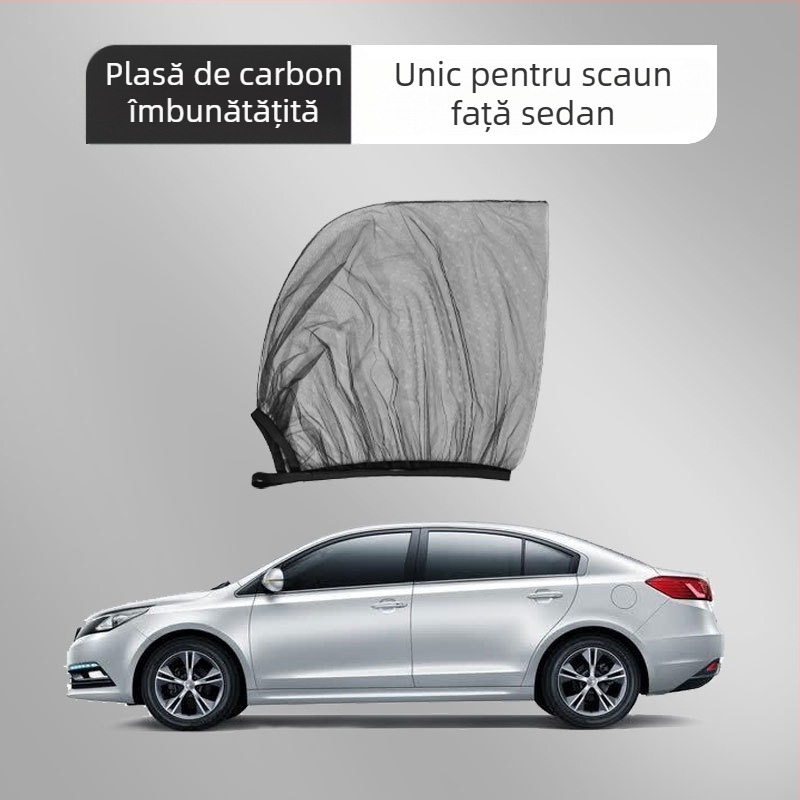 Plasă de țânțari pentru mașină, perdea auto, plasă anti-țânțari, parasolar pentru geam auto, vară, anti-țânțari, protecție solară, ventilație și izolare termică