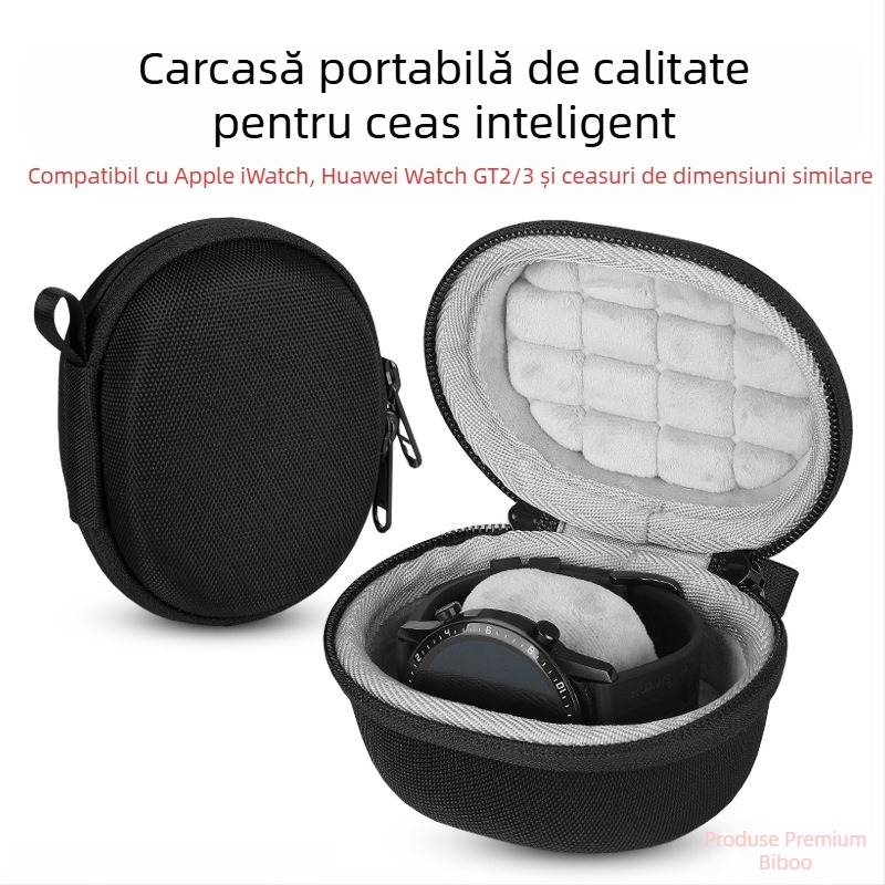 Geantă de depozitare pentru ceas sport inteligent Apple iWatch 7/6 generație, cutie pentru ceas Huawei GT2/3